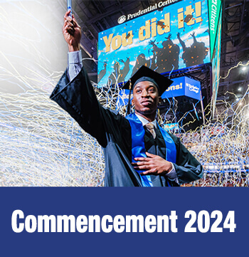 Graduates at commencement 2024 mobile version