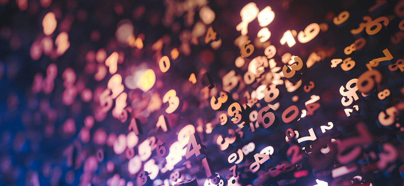 Image of numbers banner